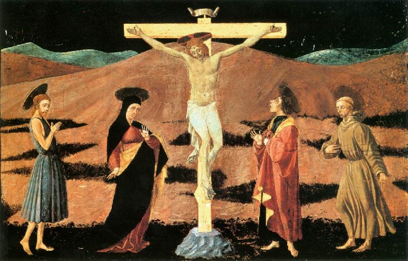UCCELLO, Paolo Crucifixion wt France oil painting art
